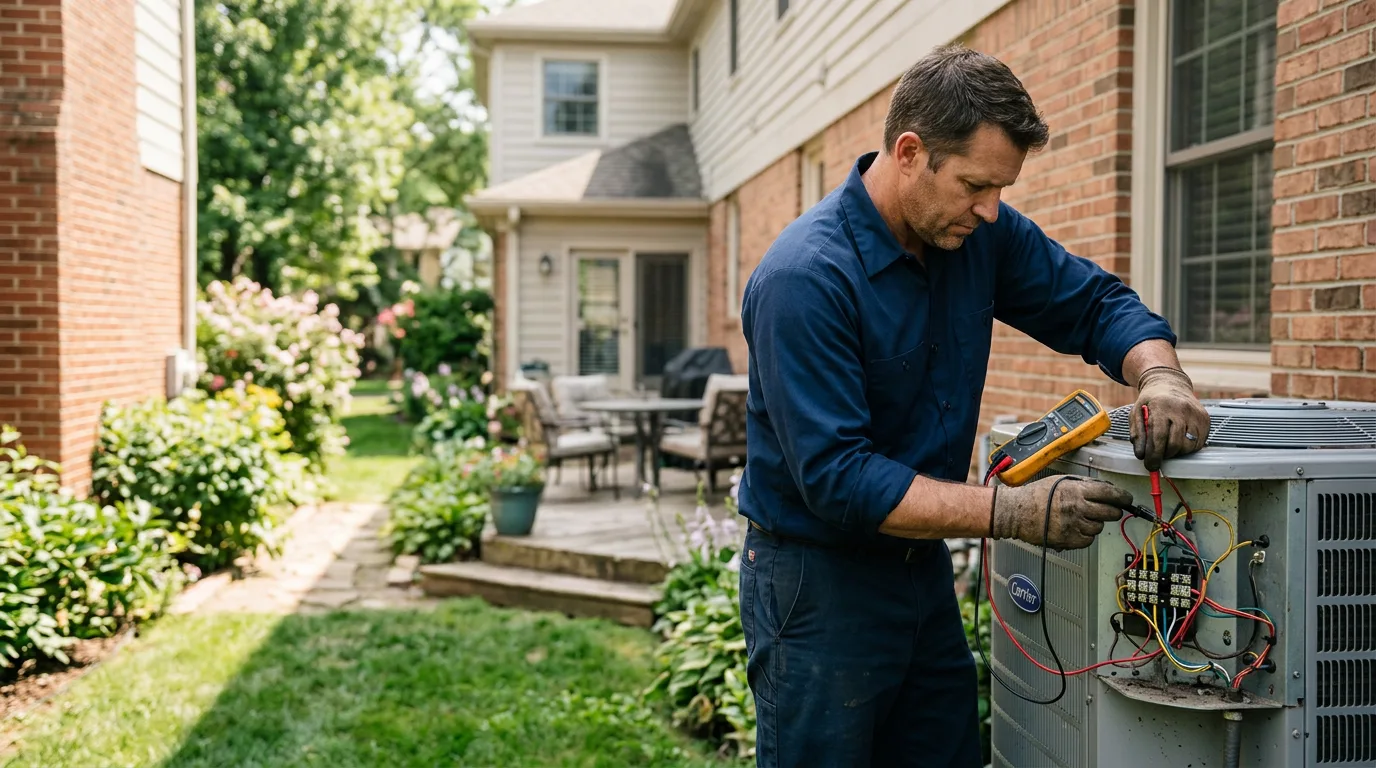 HVAC technician working near Rimersburg, PA